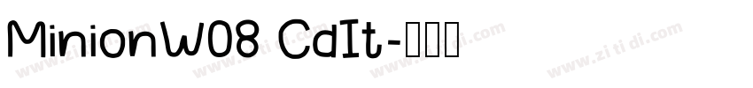 MinionW08 CdIt字体转换